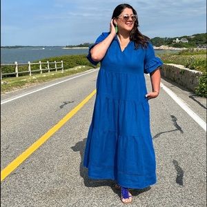 Chico’s Beautiful blue linen dress size 2